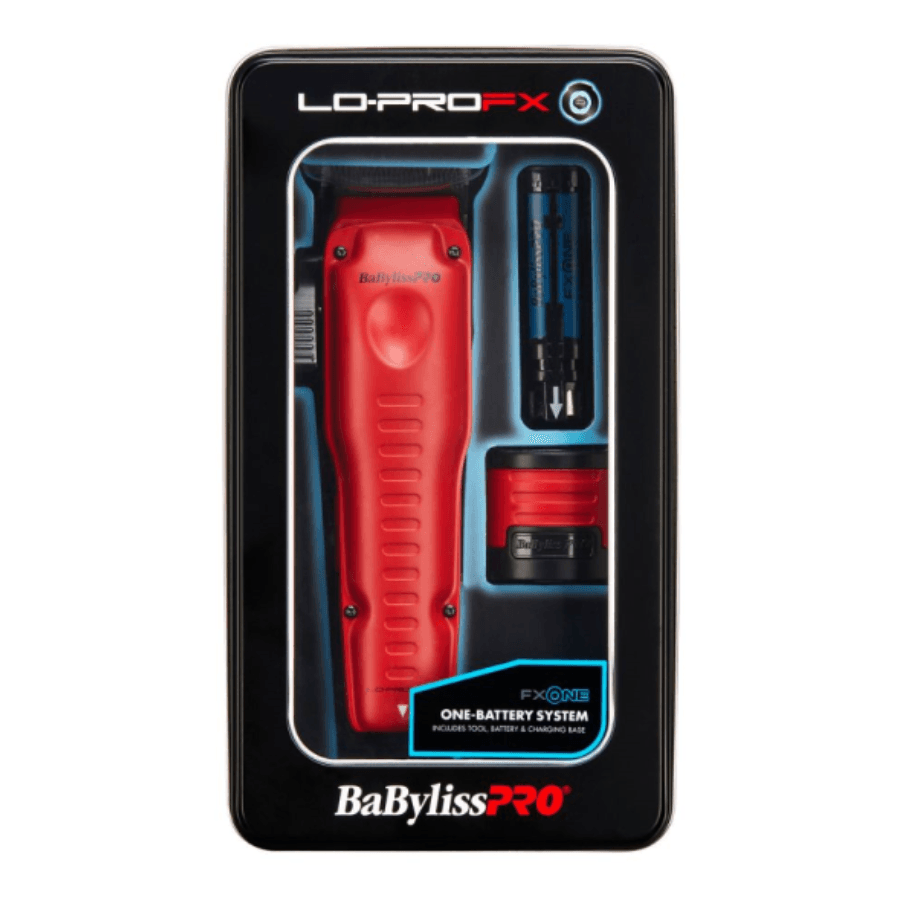 BaBylissPRO FXONE Lo-ProFX Limited Edition Matte Red Clipper and Trimmer Certified Clippers