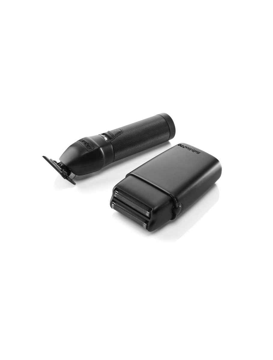 BabylissPro Limited Edition Matte Black Trimmer and Double Foil Shaver FXDUOFS2TMB Certified Clippers