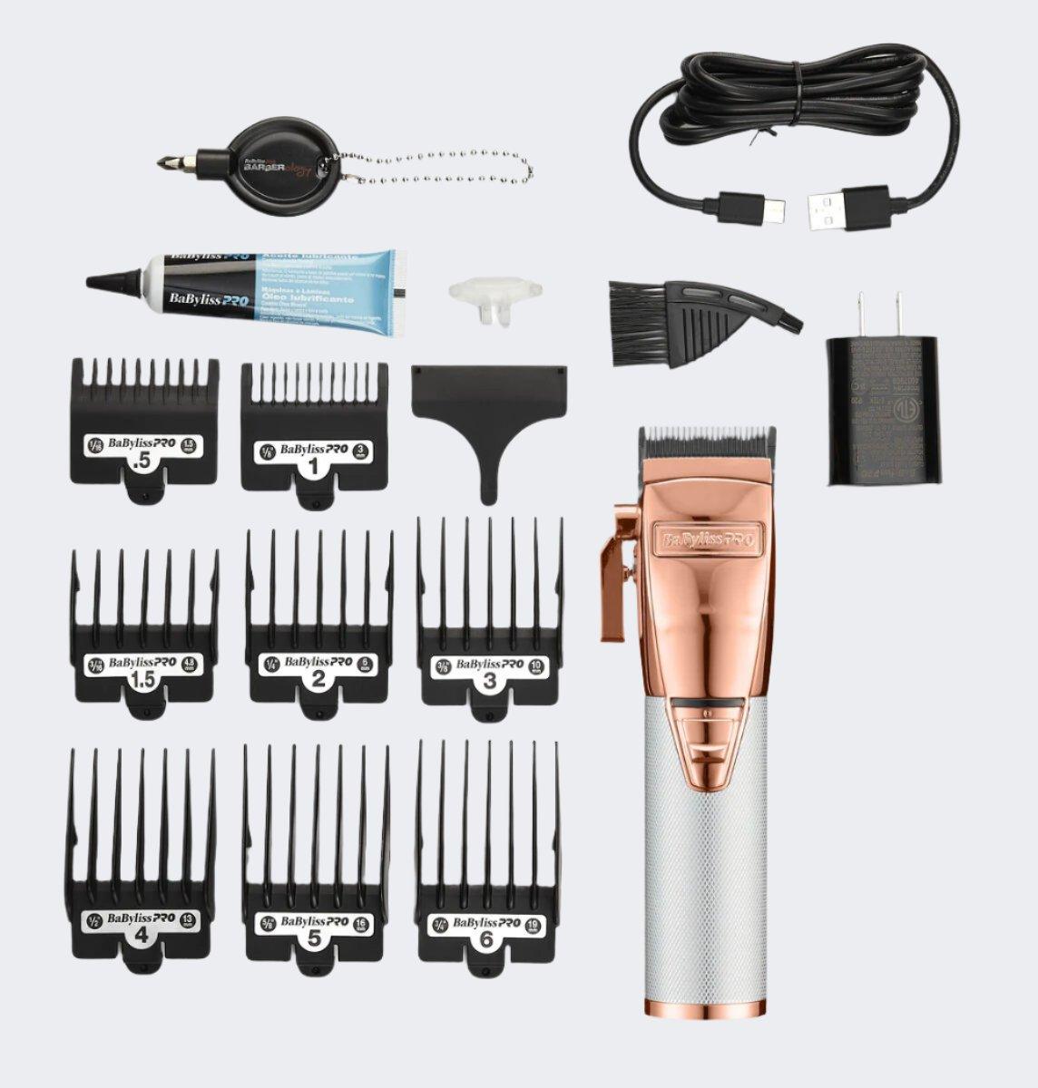 BaBylissPRO (New/Upgraded) RoseFX+ Cordless Clipper (FX870NRG) Certified Clippers