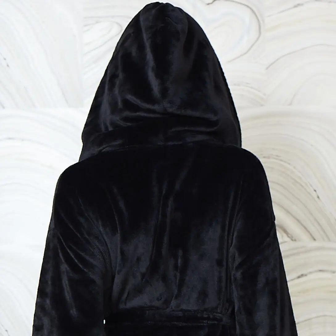 Women’s Plush Hooded Robe - Spa-Worthy Comfort at Home Lotus Linen