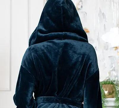 Women’s Plush Hooded Robe - Spa-Worthy Comfort at Home Lotus Linen