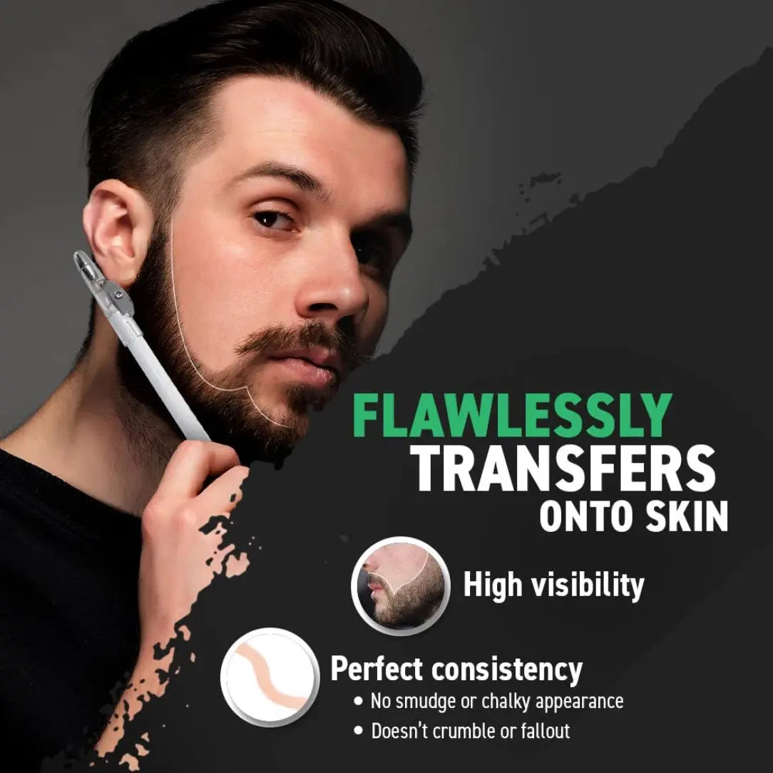3PCS Tomb45 Barber Pencil – Hairline & Beard Trace Guide (With Sharpeners) BUYBARBER.COM