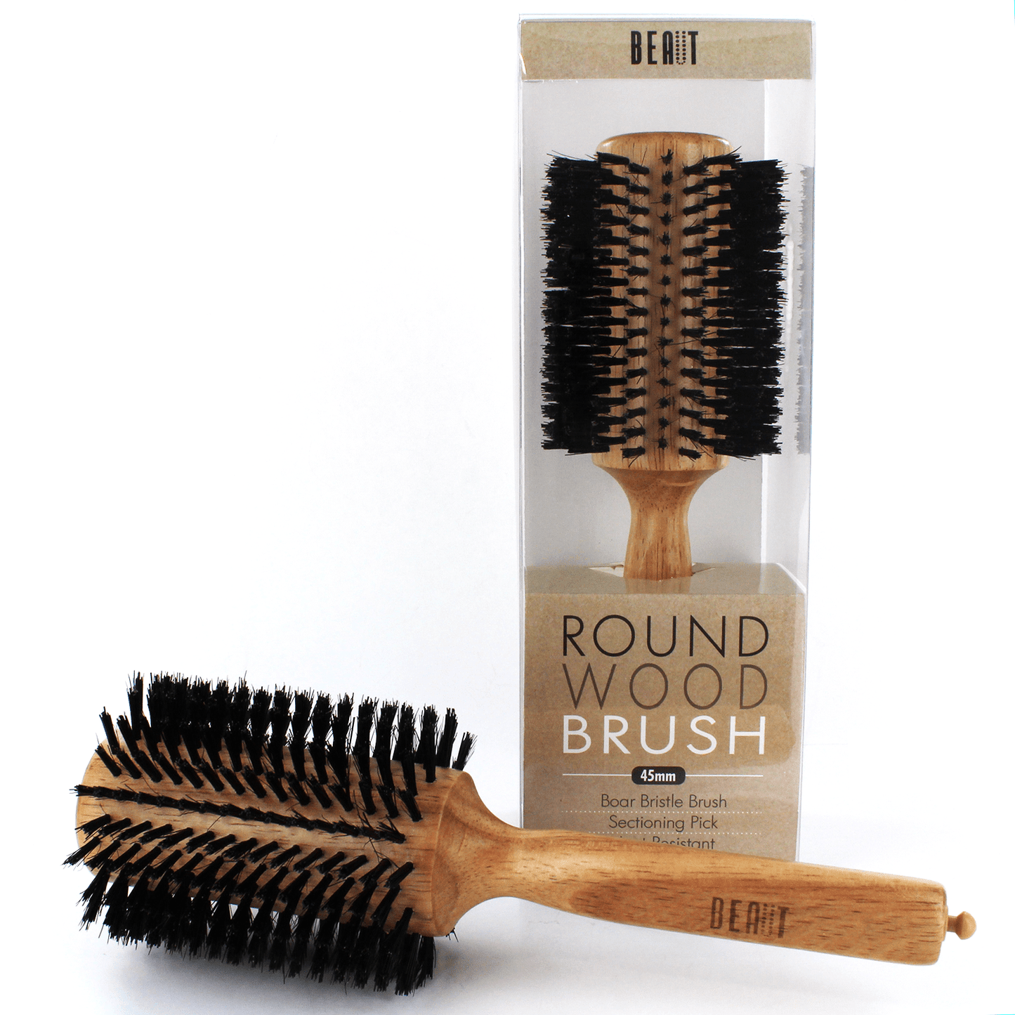 Beaut Wood Round Brush VIP Extensions