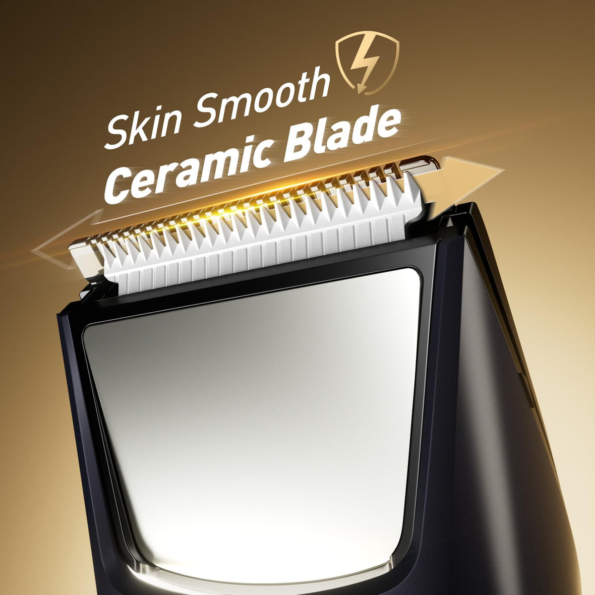Bikini Trimmer for Women: Mirror Electric Shaver for Body Pubic Hair with LED Light, IPX7 Waterproof Portable Lady Facial Razor with Ceramic Blade,Rechargeable Body Groomer for Leg,Arm,Underarm 7DAY'S