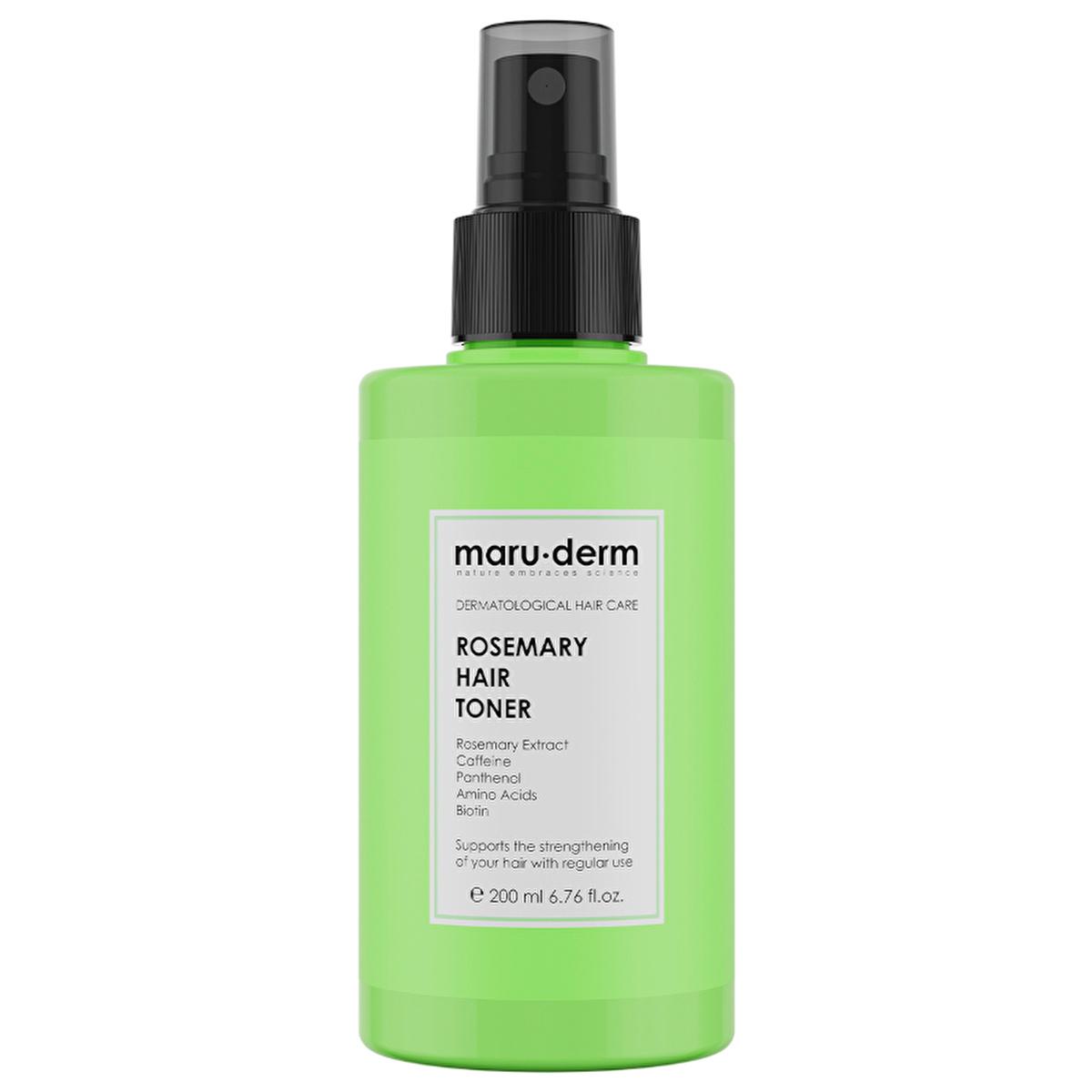 Maruderm Rosemary Hair Tonic - 200ml - Nourishing, Vegan, Promotes Hair Growth Beauty Care Bag
