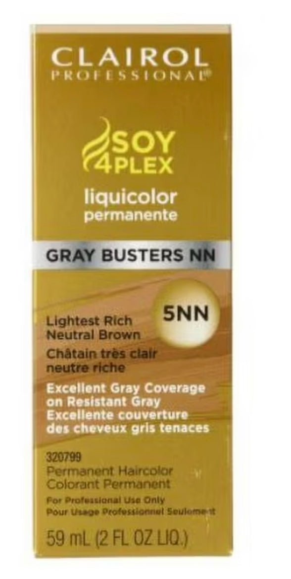 Clairol Professional Permanent Liquicolor for Dark Hair Color, 5NN Lightest Neutral Brown VIP Extensions