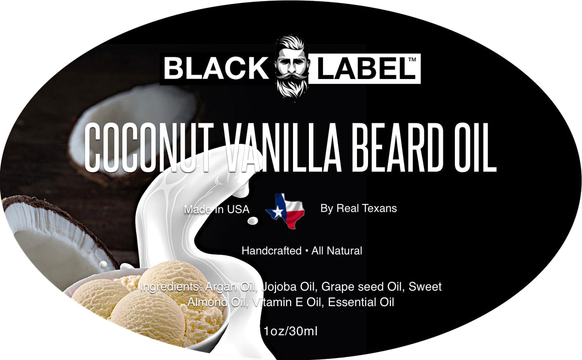 Coconut Vanilla Beard Oil Blacklabel Beard Company
