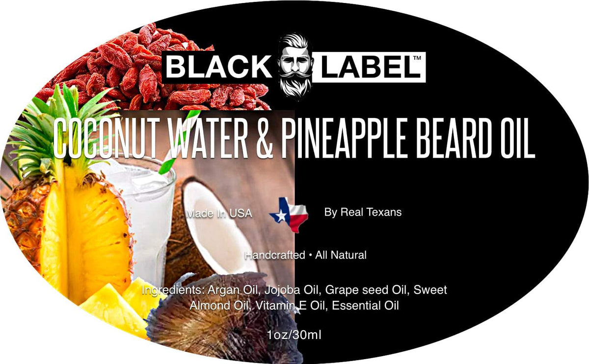 Coconut Water and Pineapple Beard Oil Blacklabel Beard Company
