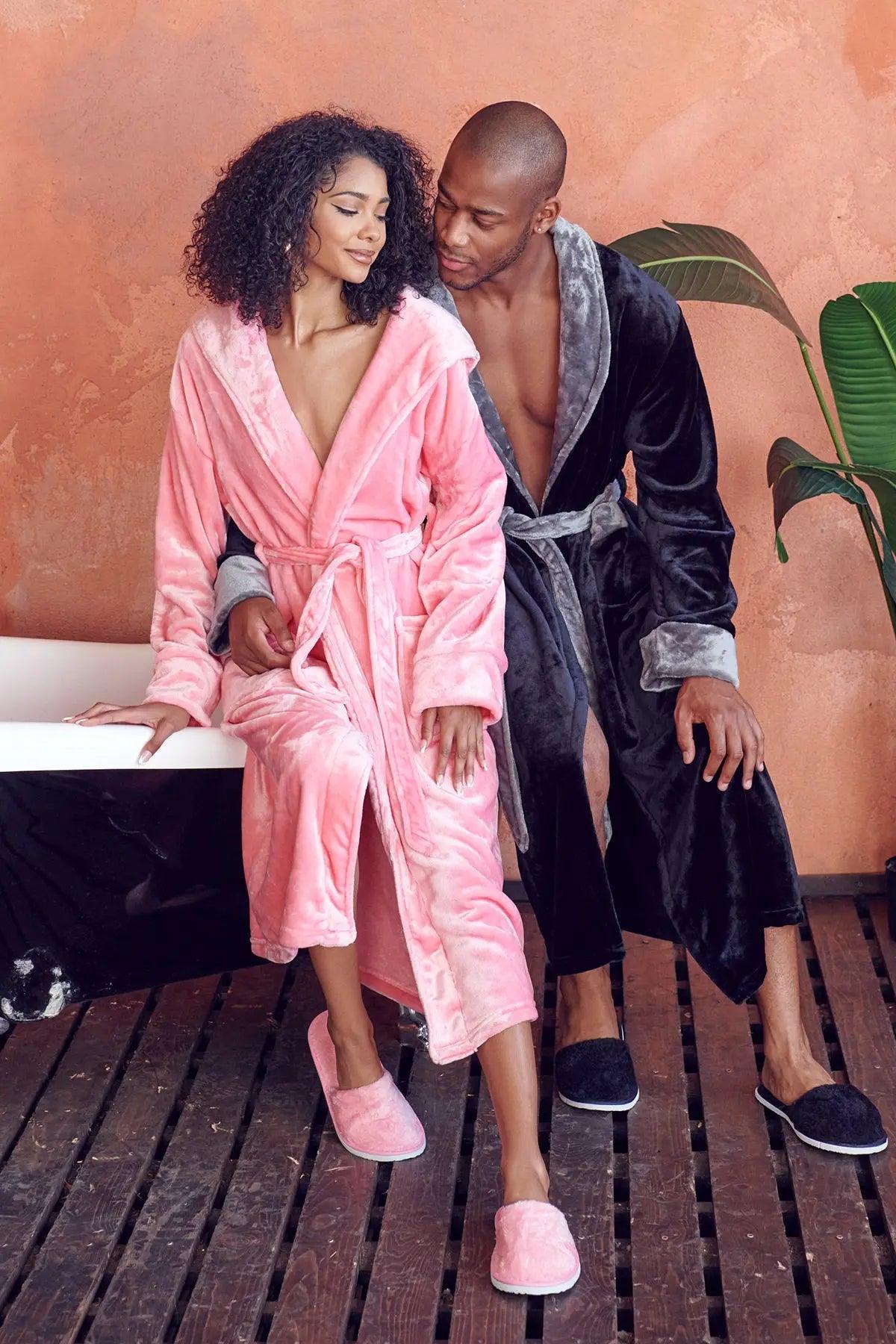 Women’s Plush Hooded Robe - Spa-Worthy Comfort at Home Lotus Linen