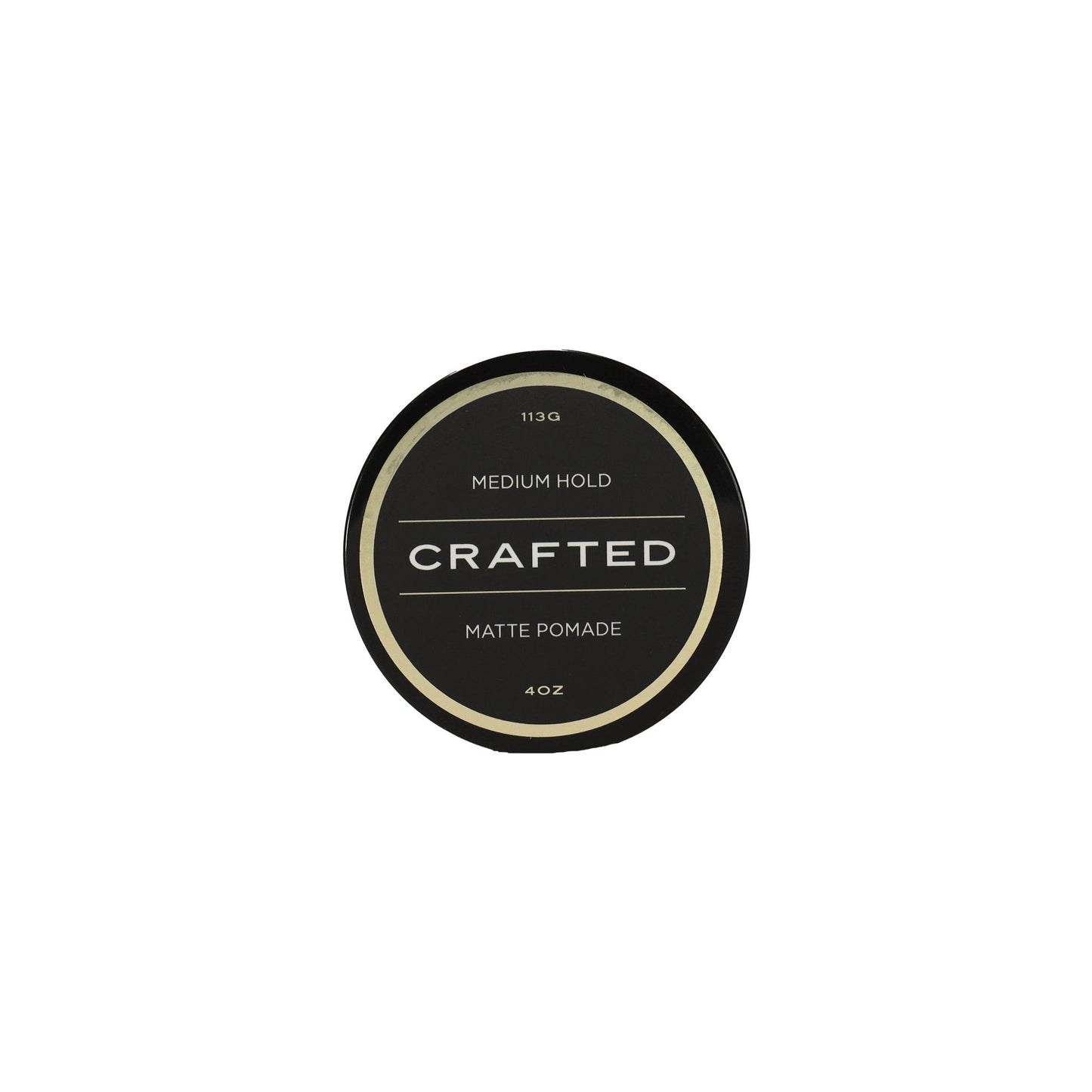 CRAFTED Matte Pomade – Lightweight Hold, Natural Matte Finish – 4oz