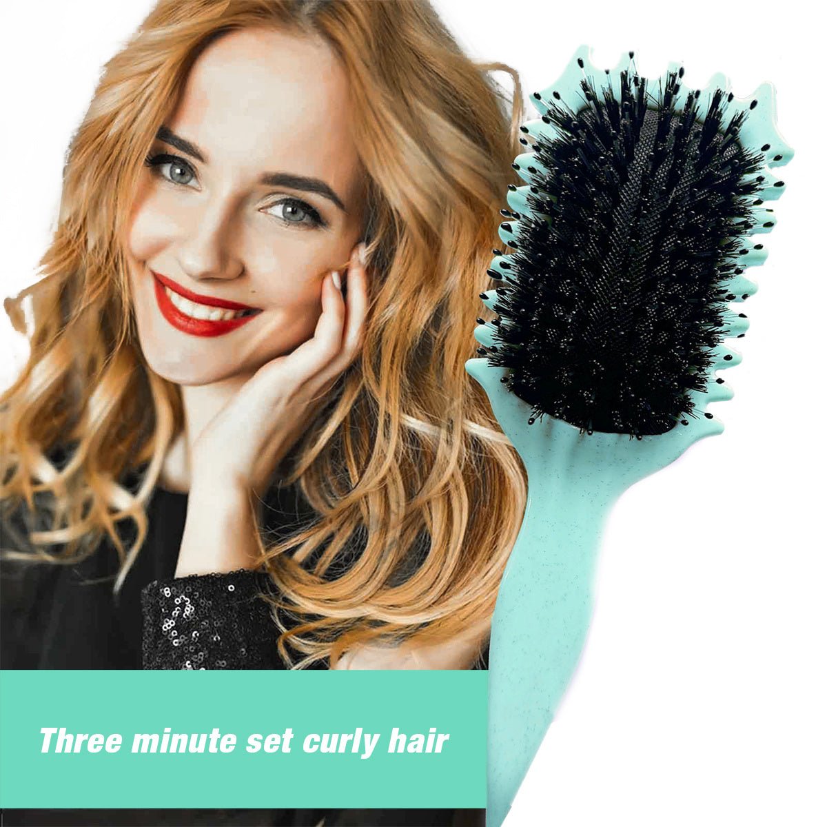 Curl Defining Brush,Boar Bristle Hair Brush Styling Brush for detangling,combing and shaping men and women,curls to reduce pulling and curl separation 7DAY'S