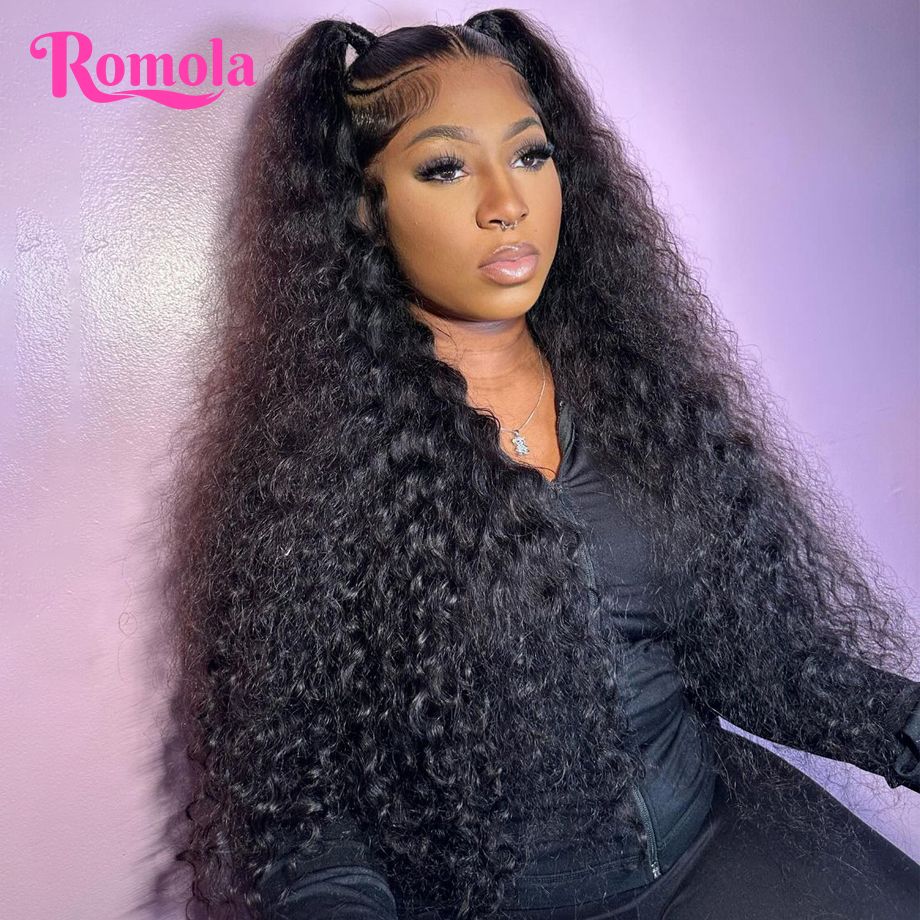 Curly Wigs Deep Wave Frontal Wig 13x6 Hd Lace Loose Water Wave Wigs Human Hair 30 40 Inch 13x4 Curly Lace Front Human Hair Wig 7DAY'S