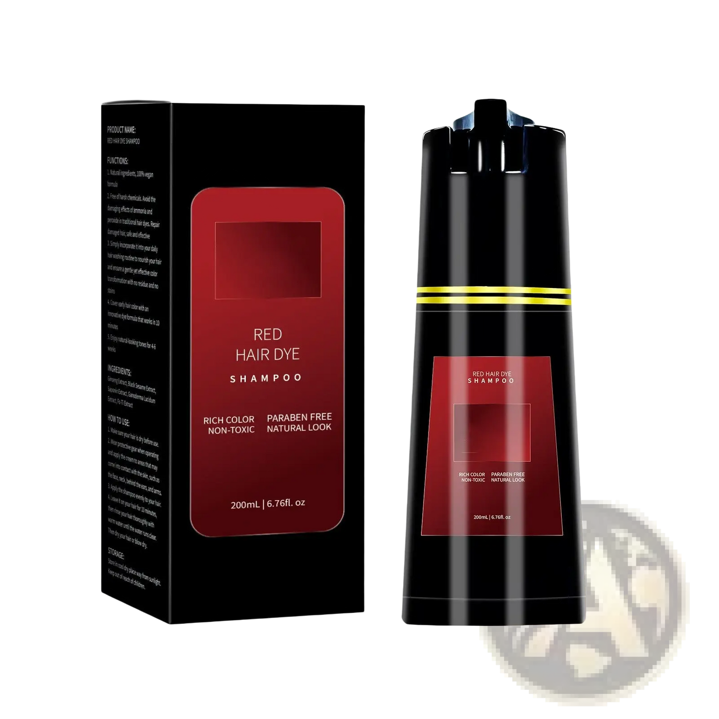 Dark Brown Hair Dye Shampoo 200ml Moisturizing Formula ARBA Global