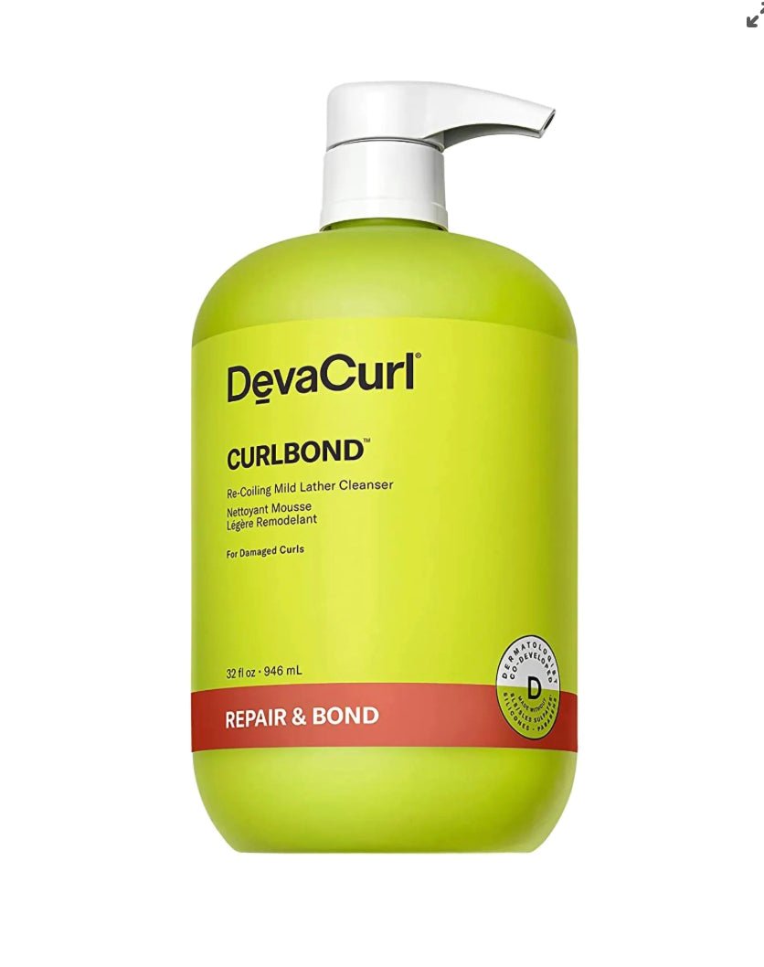 DevaCurl CurlBond Re-Coiling Mild Lather Cleanser, 32 oz VIP Extensions