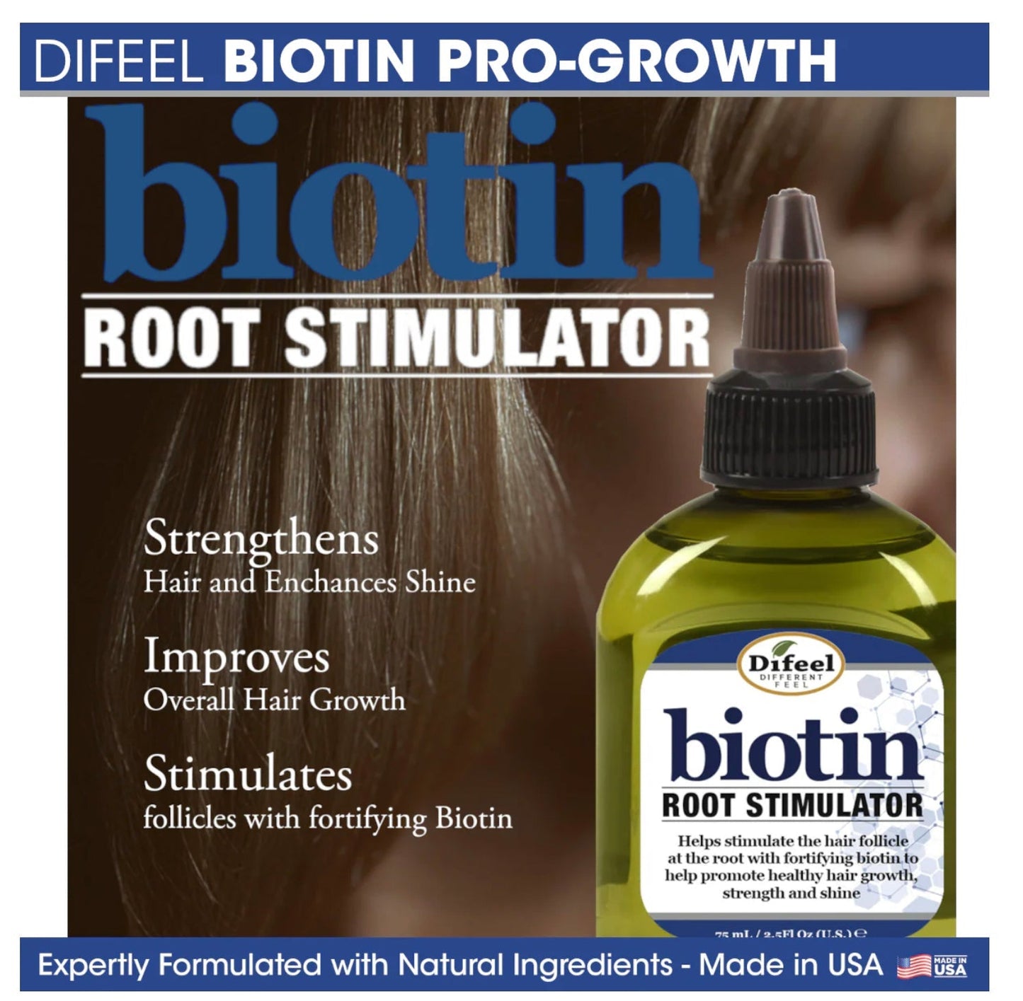 Difeel Biotin Pro-Growth Root Stimulator 2.5 oz