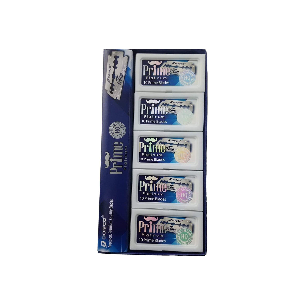Dorco Prime Platinum Double Edge Razor Blades - 10x10 Pack Pasteur Pharmacy