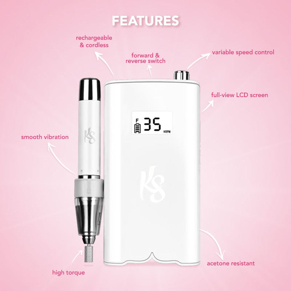 Kiara Sky - Beyond Pro Nail Drill (35,000 RPM) - White