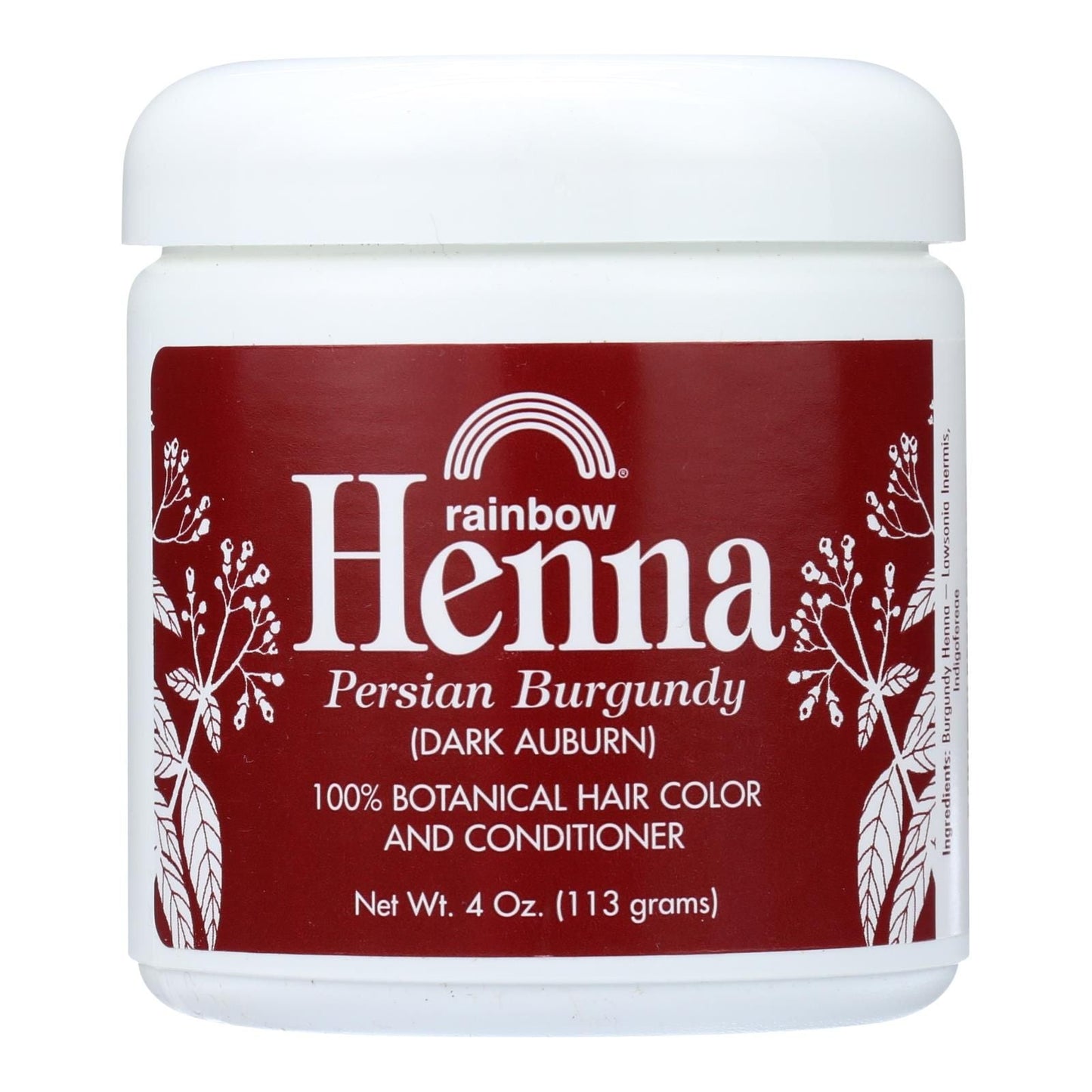 Rainbow Research Henna Hair Color And Conditioner Persian Burgundy Dark Auburn - 4 Oz EasyOptionXY