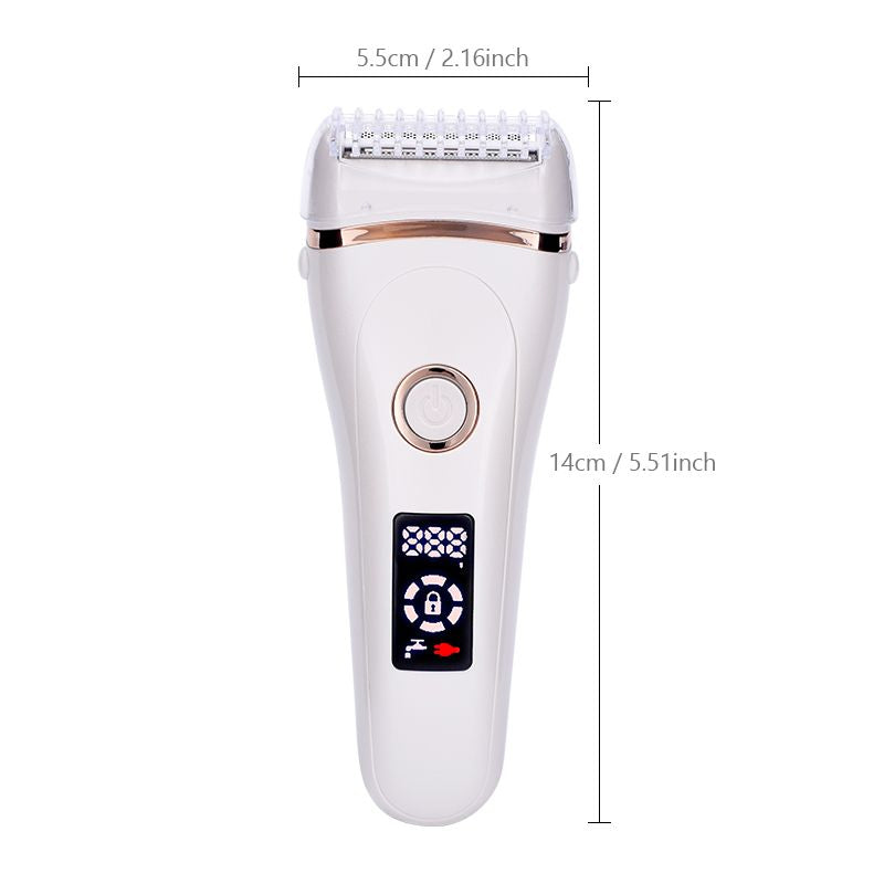 Electric Razor Painless Lady Shaver For Women Razor Shaver Hair Removal Trimmer For Legs Underarm Waterproof LCD USB Charging 7DAY'S