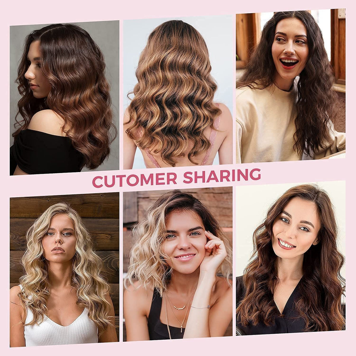 Hair Waver Iron Beach Waver Wand Hair Crimper Hair Waver Barrel Curling Iron 1 Inch PTC Heater Auto Shut-Off Adjustable Easy Shap Long Lasting Heat Dual Voltage Uncle LOL