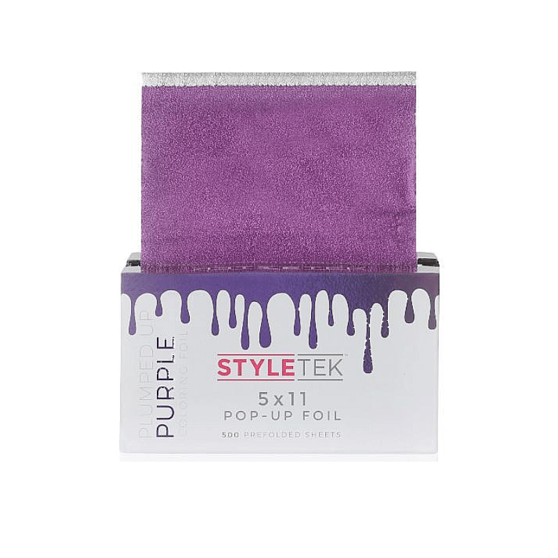 Styletek Plumped Up Purple Embossed Pop-Up Foil 500ct 5x11 The Warehouse Salon