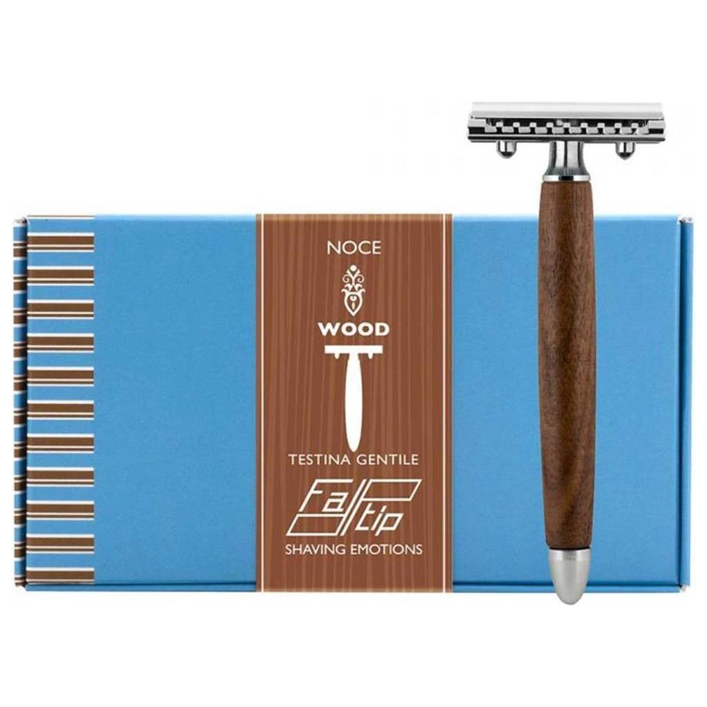 Fatip Double Edge Safety Razor Wood Noce Pc Pasteur Pharmacy