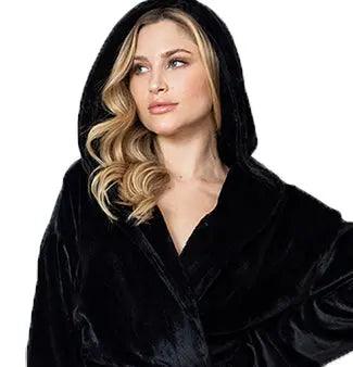 Women’s Plush Hooded Robe - Spa-Worthy Comfort at Home Lotus Linen