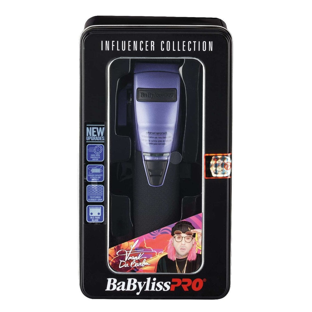 Babyliss4Barbers Limited Edition Influencer Clipper Purple My Beauty Site Pro