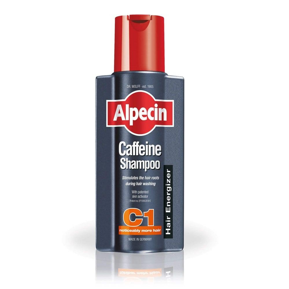 Alpecin Caffeine Shampoo C1 250ml - Anti Hair Loss, Strengthens Hair Roots, Daily Use Beauty Care Bag