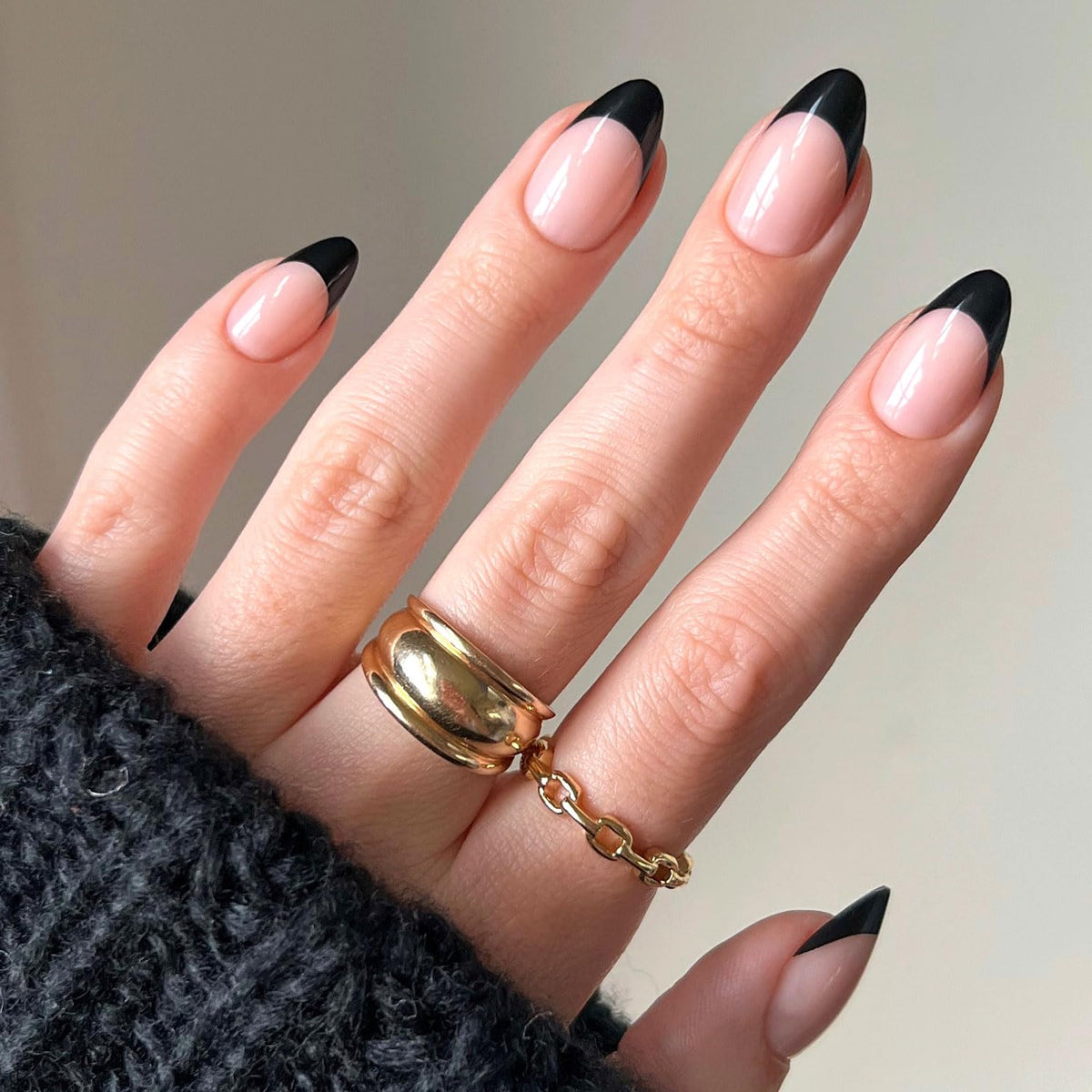 Glamnetic Press On Nails - Goal Digger | Glossy, Semi-Transparent, Short Round Nails, Reusable | 12 Sizes - 30 Nail Kit with Glue 7DAY'S