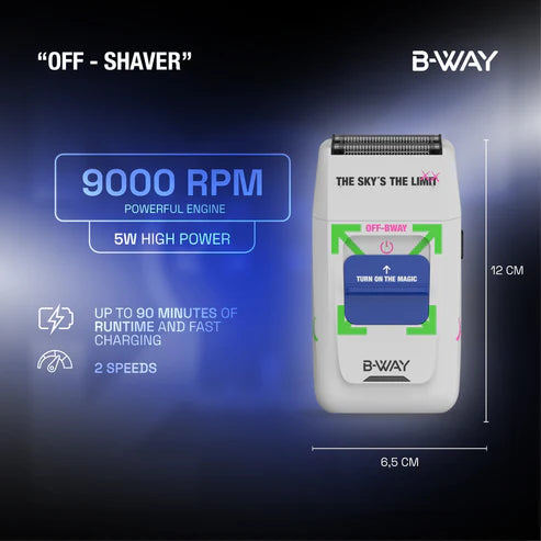 B-Way OFF Shaver White RT-Way USA