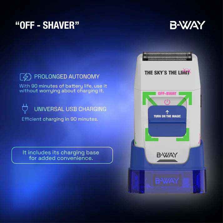 B-Way OFF Shaver White RT-Way USA