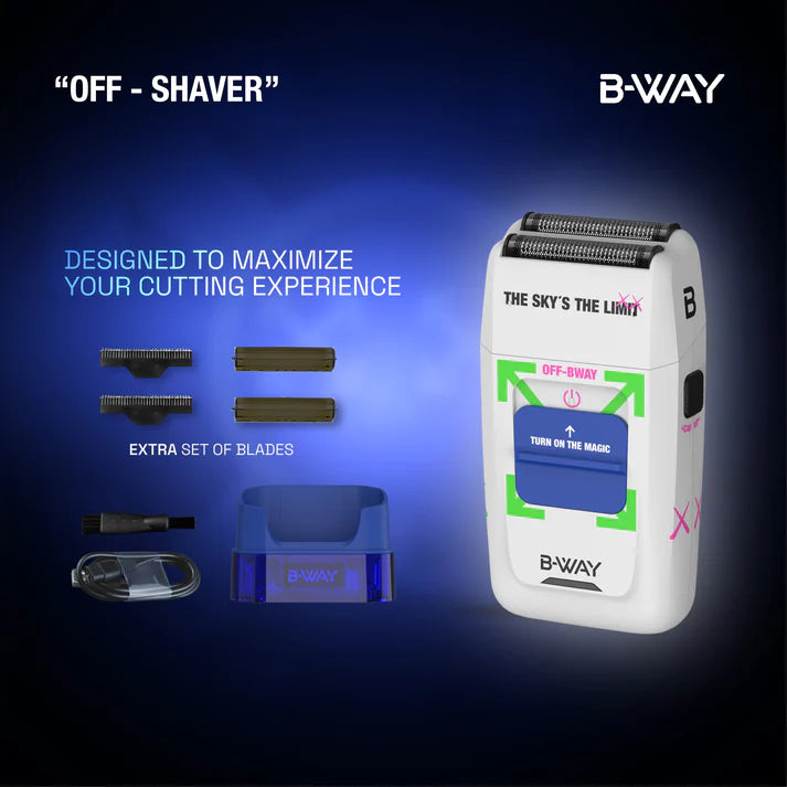 B-Way OFF Shaver White RT-Way USA