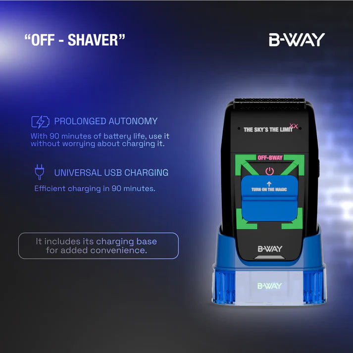 B-Way OFF Shaver Black RT-Way USA