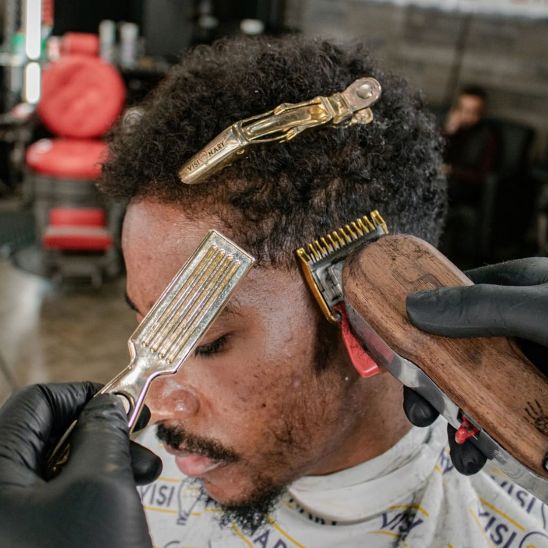 Gold Crocodile Hair Clips Visionary Barbers