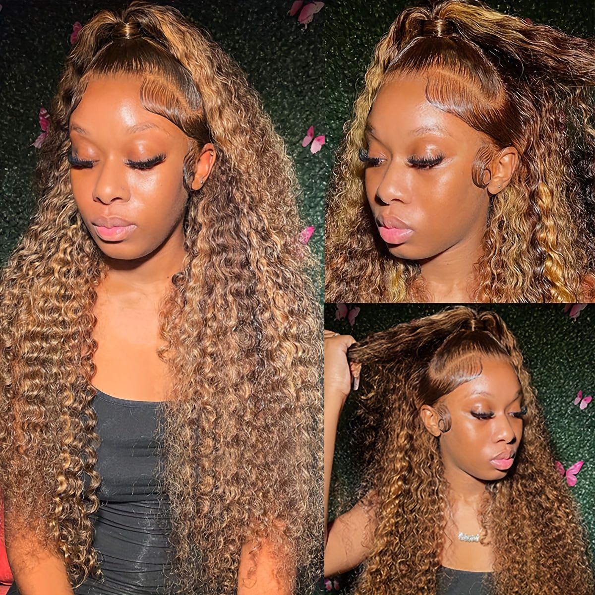 Highlight Wig Human Hair hd Lace Wig 13x6 curly wigs s For Women 13x4 Deep Water Wave Brazilian blonde Lace Front Wig 7DAY'S