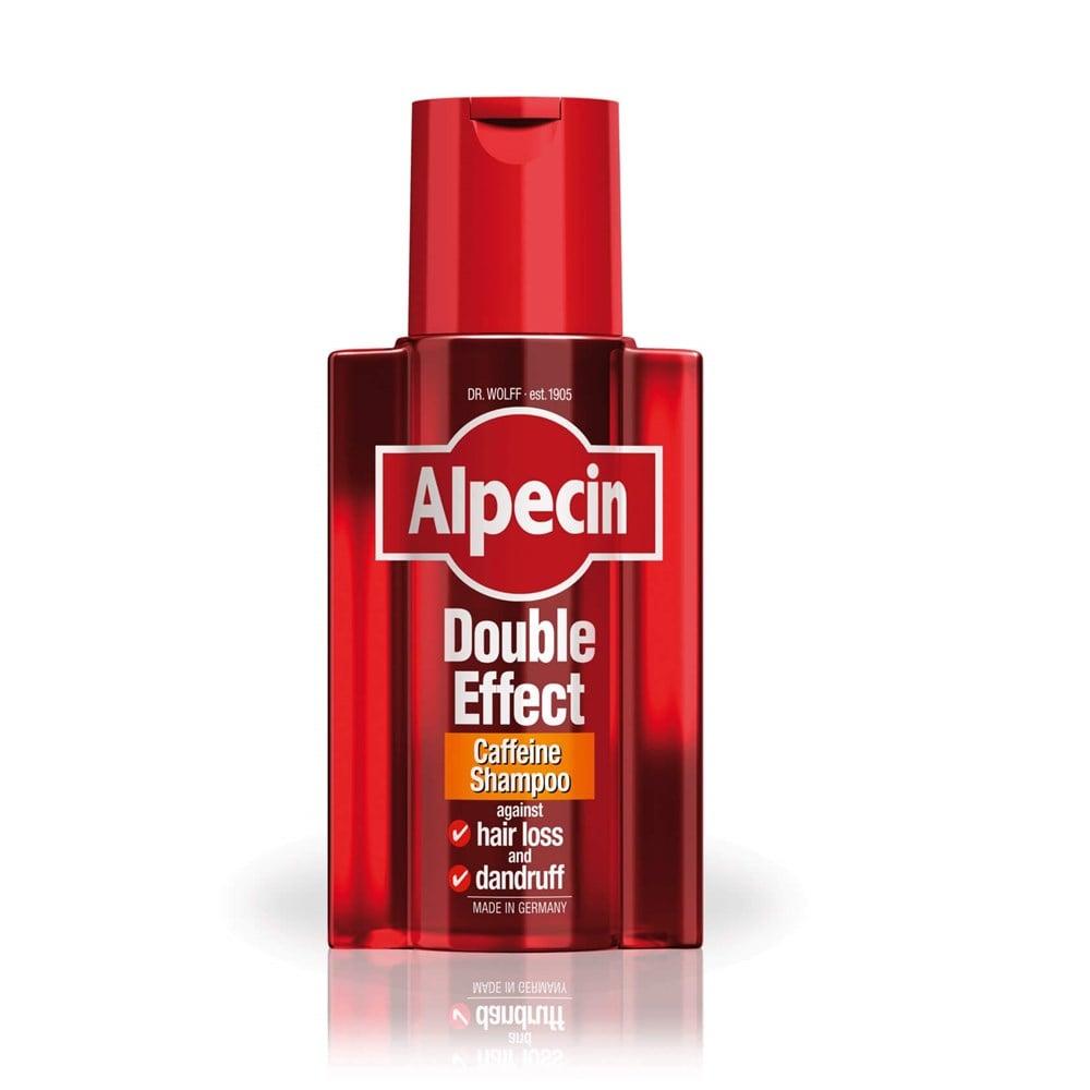 Alpecin Double Effect Caffeine Shampoo 200ml - Anti-Dandruff & Hair Loss Prevention Beauty Care Bag