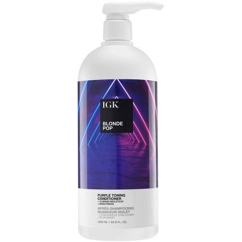 IGK BLONDE POP Purple Toning Conditioner 33.8oz The Warehouse Salon