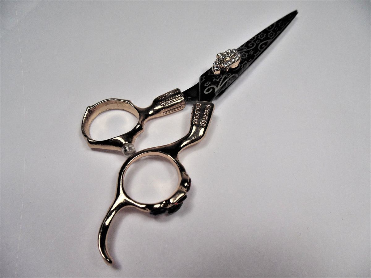 Professional hair dressing shear 6.25" (Mystical series - black Gold) Tamsco Precision Tools
