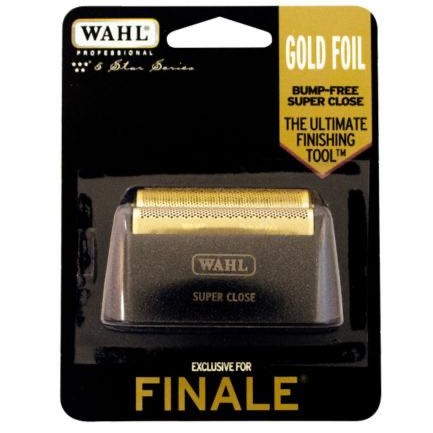 WAHL SHAVER FINALE REPLACEMENT SUPER CLOSE GOLD FOIL The Barber Plug