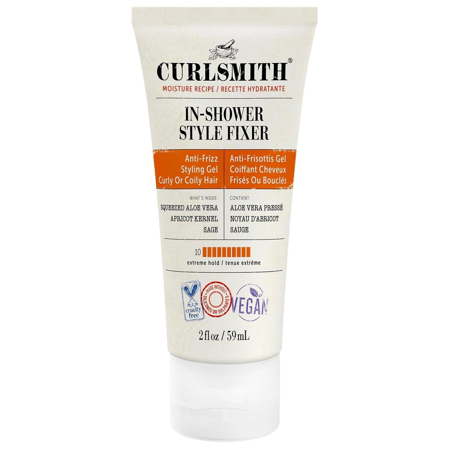 DevaCurl In-Shower Style Fixer Curly Hair Gel - Extreme Hold, Vegan, Cruelty-Free, Humidity Protection for Wavy, Curly, Coily Hair Beauty Care Bag