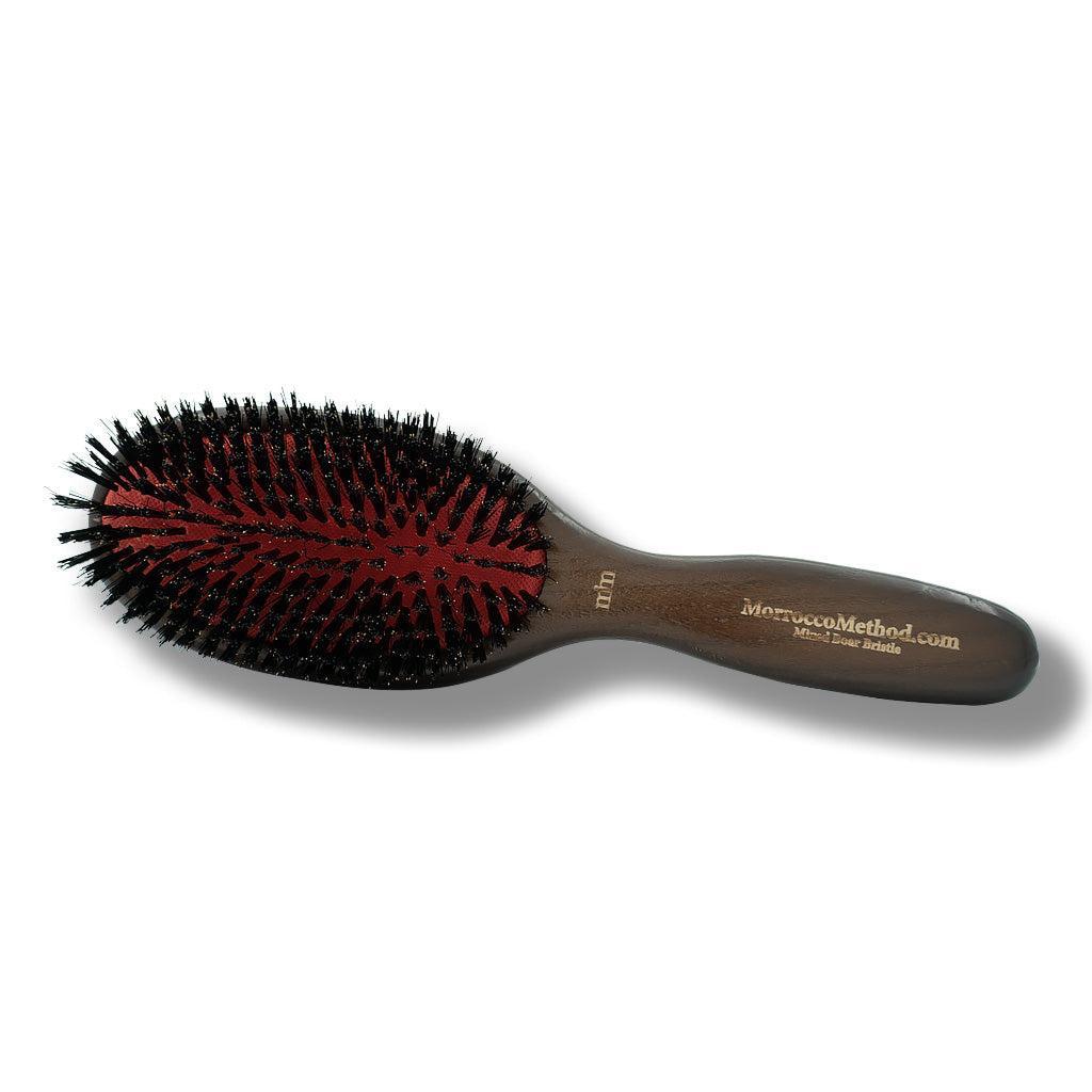 Natural Boar Bristle and Nylon Fusion Brush Large Morrocco Method International