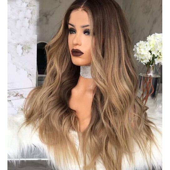 Long Curly Wavy Bob Wig High Density Full Wigs for Women Daily Party Cosplay Hair Replacement Wig 7DAY'S