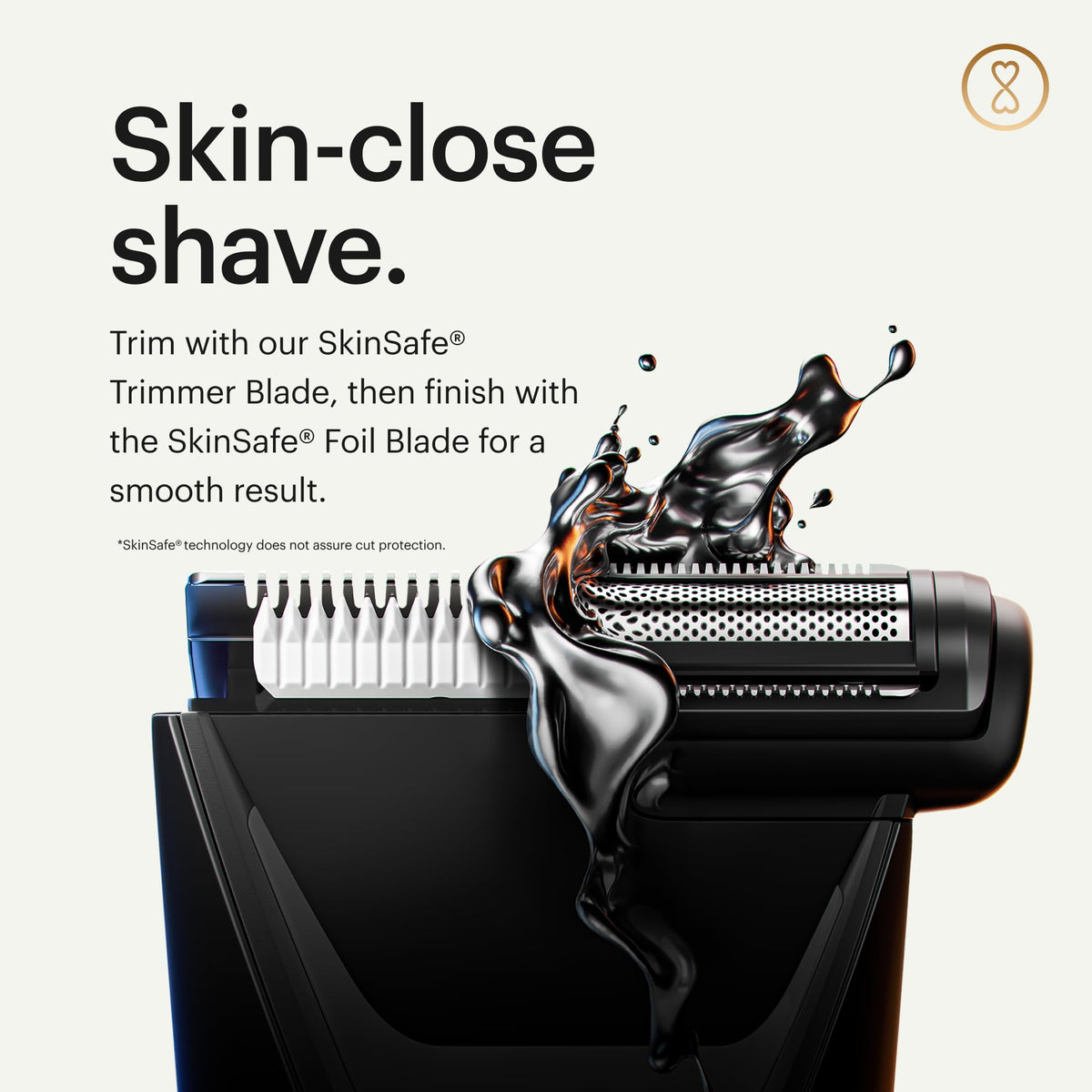 MANSCAPED® The Lawn Mower® 5.0 Ultra Groin & Body Hair Trimmer – Dual-Head SkinSafe® Trimmer & Foil Blades, Waterproof Wet/Dry Groomer, USB-C Rechargeable with Travel Case, Men’s Ball Shaver, Black 7DAY'S