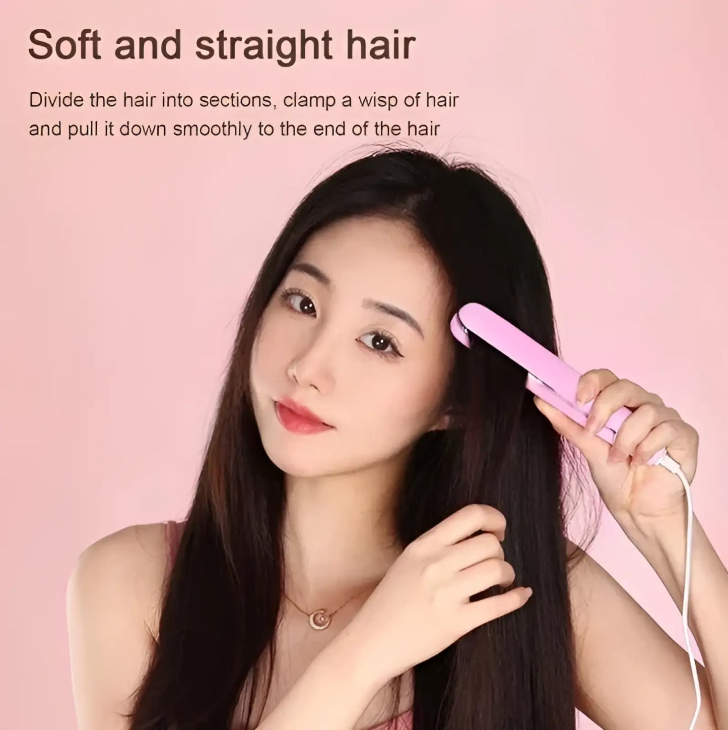 Mini Portable Ceramic Hair Straightener and Curler ARBA Global