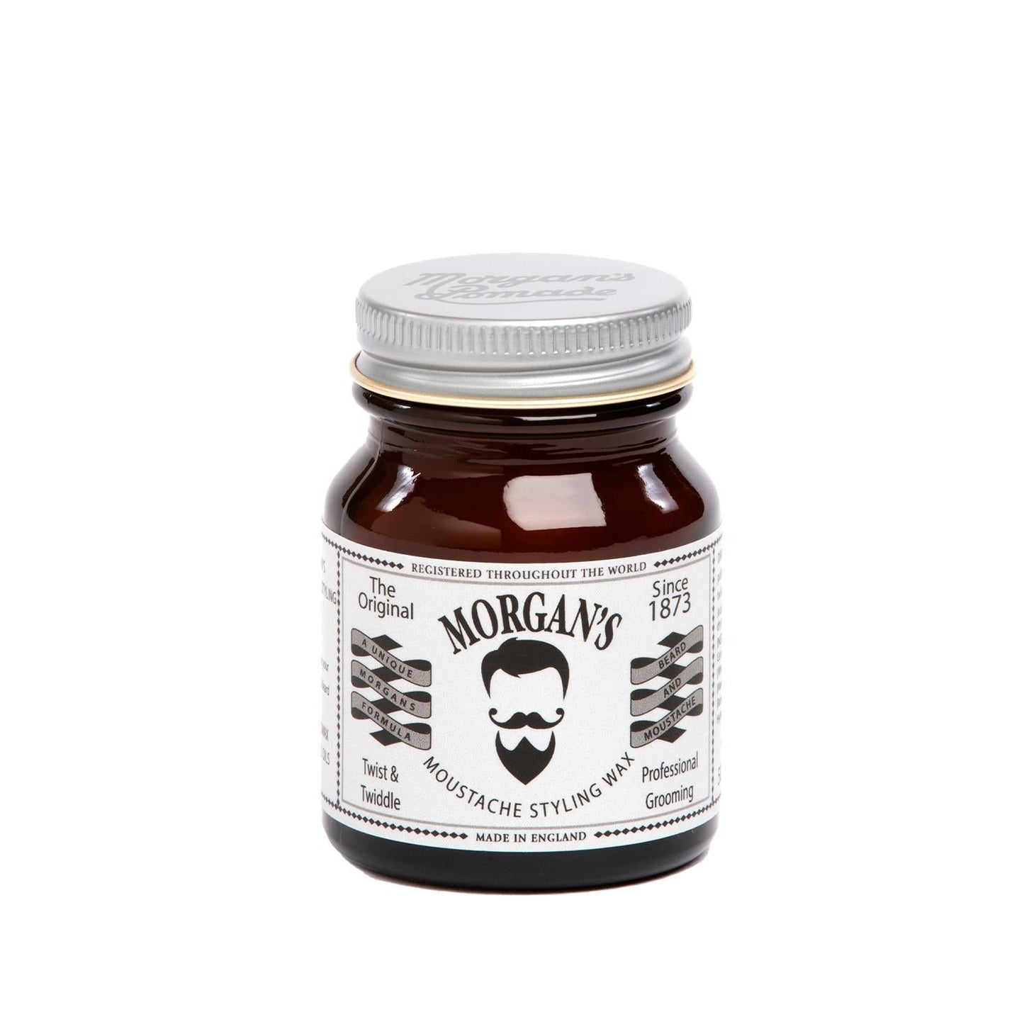 Morgan's Pomade Moustache Styling Wax - Strong Hold, 50g - Perfect for Moustache Grooming & Styling Beauty Care Bag