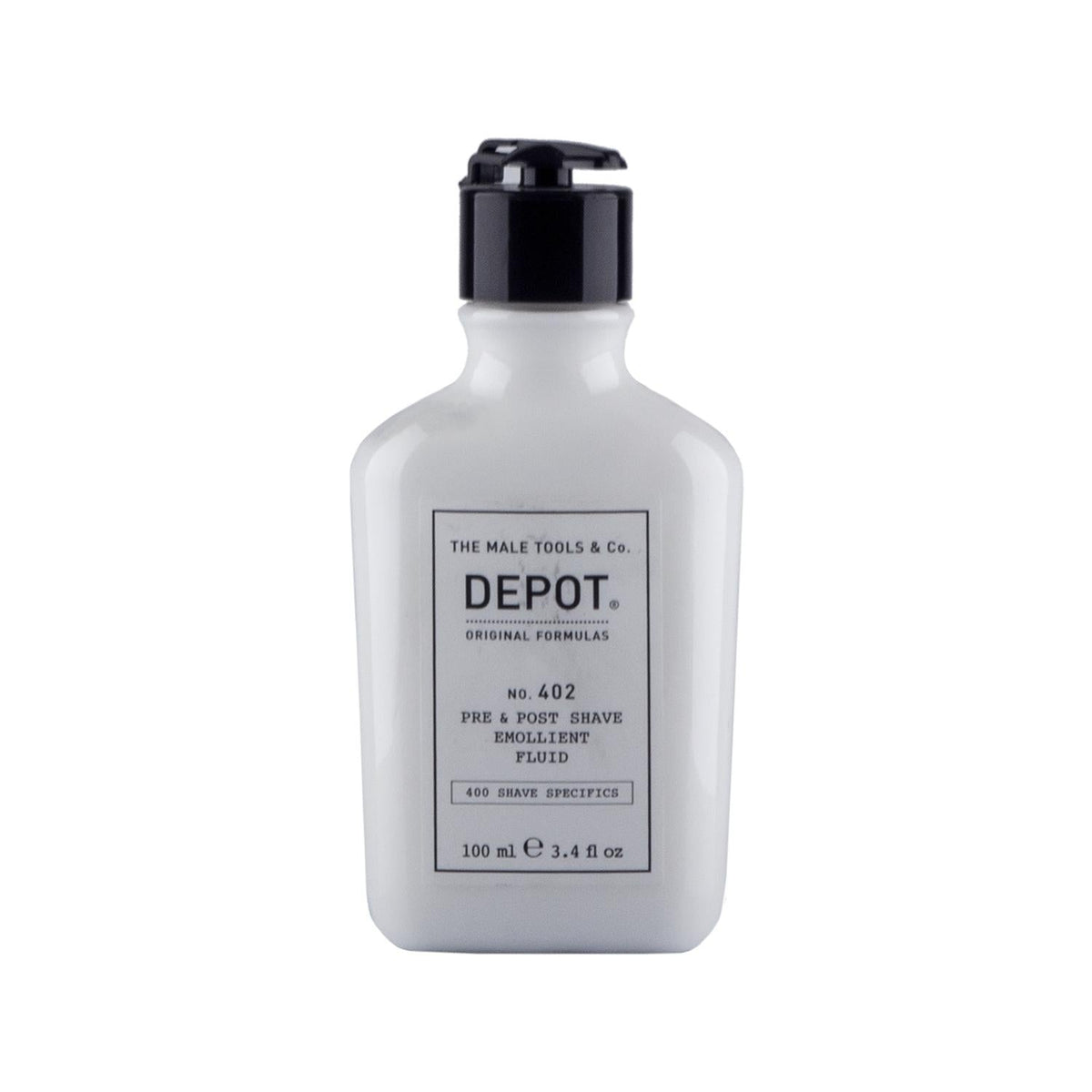 Depot No. 402 Pre&Post Shave Emollient Fluid - 100ml Pre-Shave and Post-Shave Moisturizer for Men Beauty Care Bag