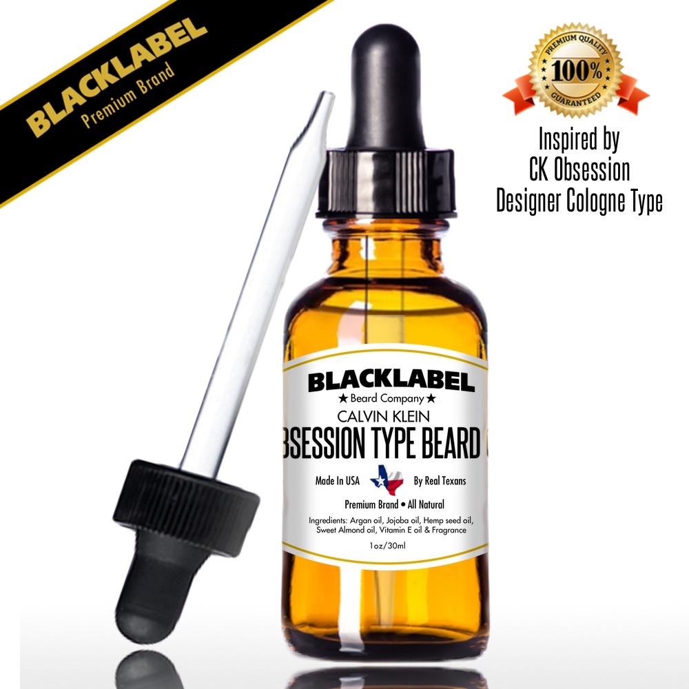 Obsession by Calvin Klein Cologne Scented Beard Oil Blacklabel Beard Company