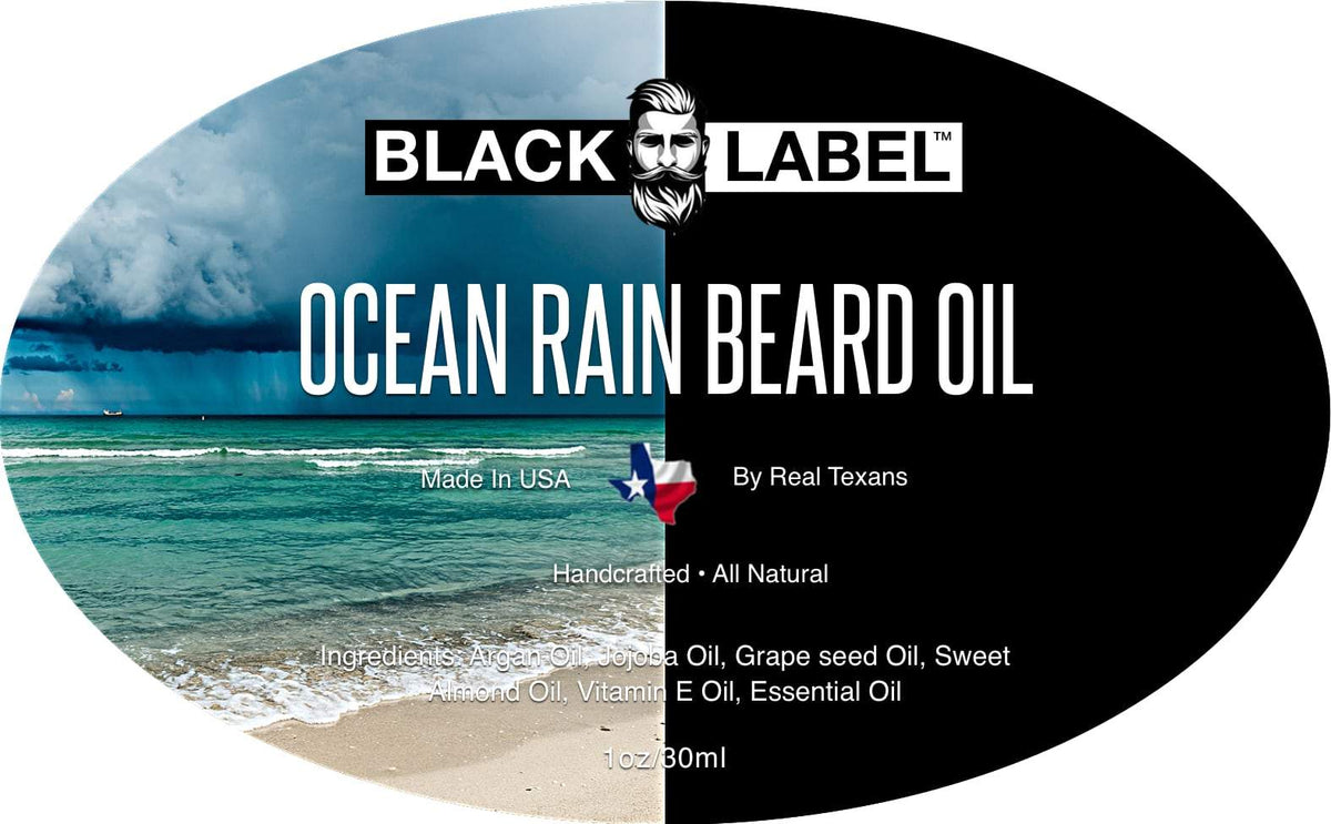 Ocean Rain Beard Oil Blacklabel Beard Company