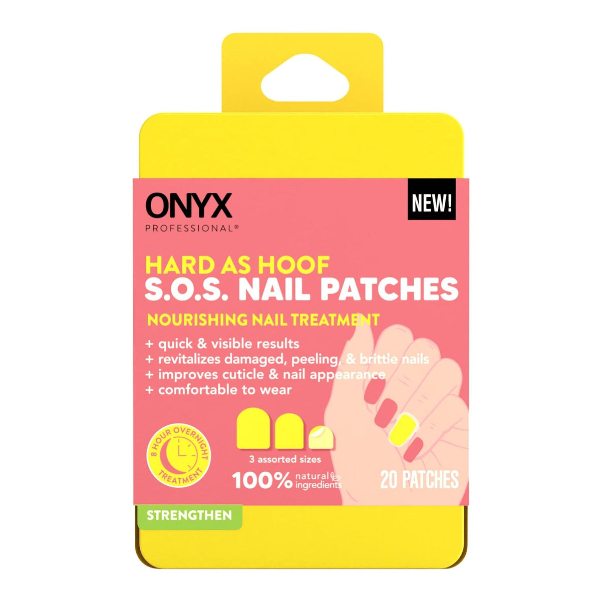 Onyx Professional Hard as Hoof Nail Strengthening Cream with Coconut Scent, Nail Growth & Conditioning Cuticle Cream Stops Splits, Chips, Cracks & Strengthens Nails, 1 oz 7DAY'S